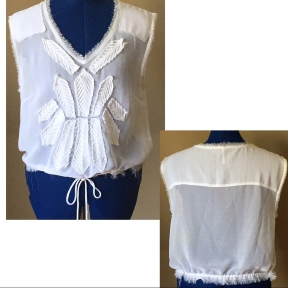 Free People Aztec Drawstring Blouse - Picture 2 of 8